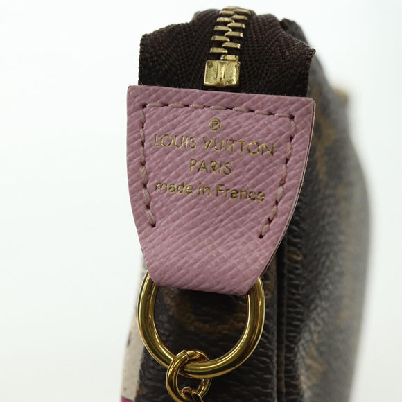 LOUIS VUITTON Monogram Mini Pochette Accessoires Beutel N41667 LV Auth 180386M