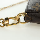 LOUIS VUITTON Monogram Mini Pochette Accessoires Beutel N41667 LV Auth 180386M-8