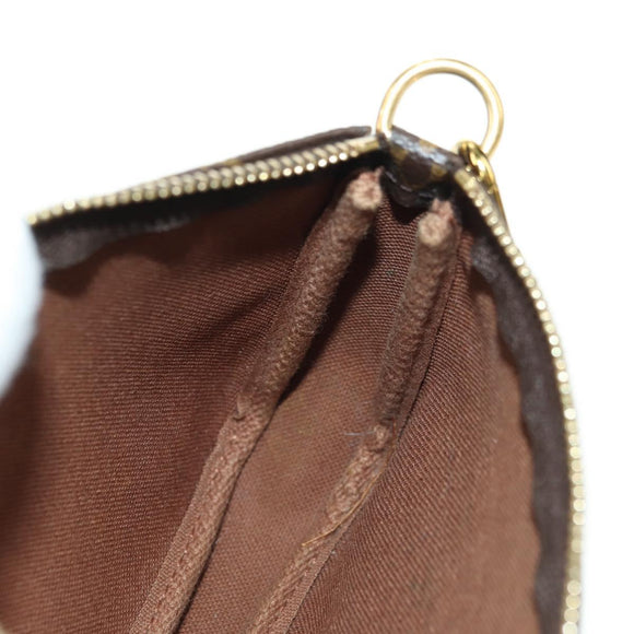 LOUIS VUITTON Monogram Mini Pochette Accessoires Beutel N41667 LV Auth 180386M