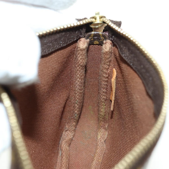 LOUIS VUITTON Monogram Mini Pochette Accessoires Beutel N41667 LV Auth 180386M