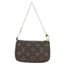 LOUIS VUITTON Monogram Mini Pochette Accessoires Beutel N41667 LV Auth 180386M-2