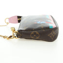 LOUIS VUITTON Monogram Mini Pochette Accessoires Beutel N41667 LV Auth 180386M-3
