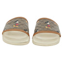 GUCCI Micro GG Supreme Disney Sandals PVC Beige Gold Auth 180388M-13