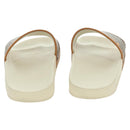 GUCCI Micro GG Supreme Disney Sandals PVC Beige Gold Auth 180388M-2
