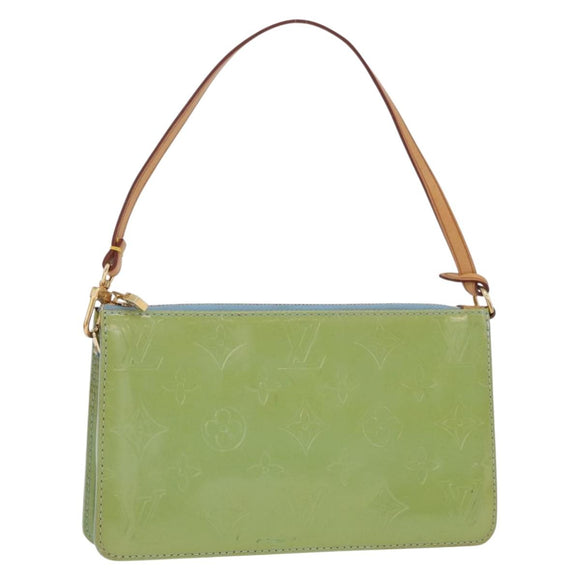 LOUIS VUITTON Monogram Vernis Lexington Pouch Baby Blue M91011 LV Auth 180389A