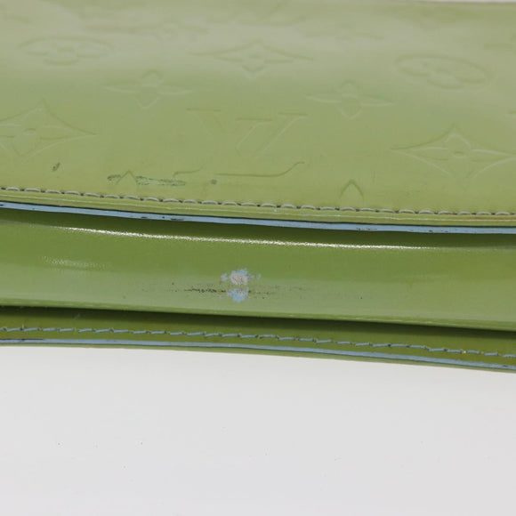 LOUIS VUITTON Monogram Vernis Lexington Pouch Baby Blue M91011 LV Auth 180389A