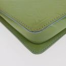 LOUIS VUITTON Monogram Vernis Lexington Pouch Baby Blue M91011 LV Auth 180389A-14