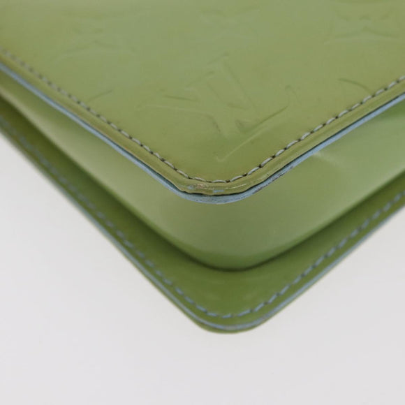 LOUIS VUITTON Monogram Vernis Lexington Pouch Baby Blue M91011 LV Auth 180389A