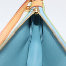 LOUIS VUITTON Monogram Vernis Lexington Pouch Baby Blue M91011 LV Auth 180389A-19