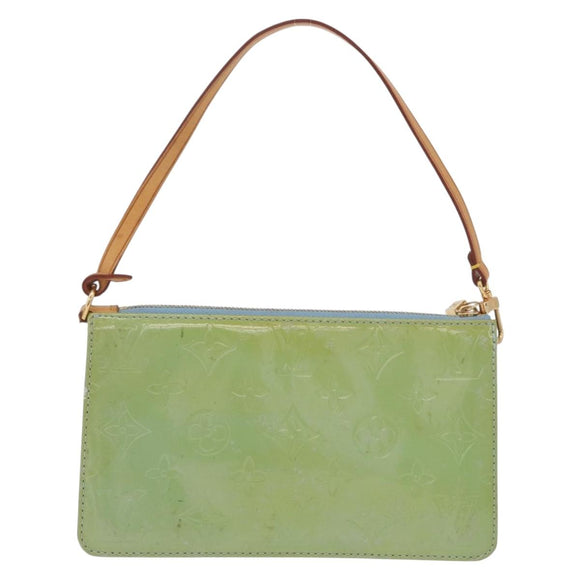 LOUIS VUITTON Monogram Vernis Lexington Pouch Baby Blue M91011 LV Auth 180389A