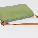 LOUIS VUITTON Monogram Vernis Lexington Pouch Baby Blue M91011 LV Auth 180389A-7