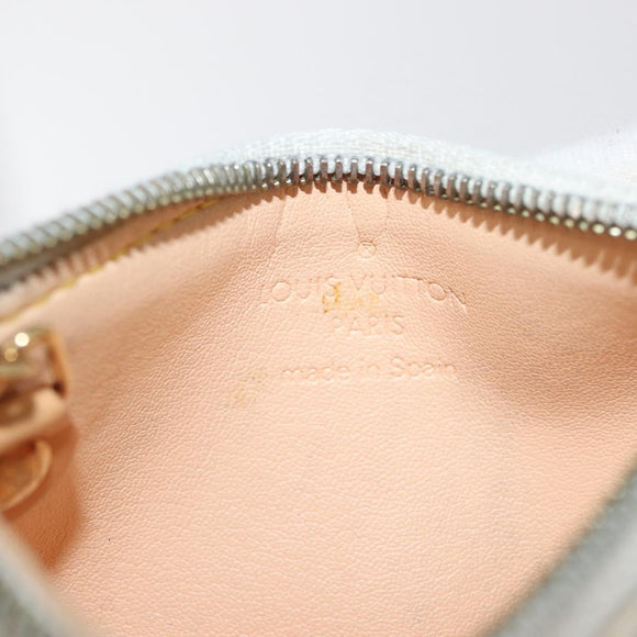 LOUIS VUITTON Monogram Multicolor Pochette Cles Purse White M92655 Auth 180390