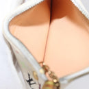 LOUIS VUITTON Monogram Multicolor Pochette Cles Purse White M92655 Auth 180390-11