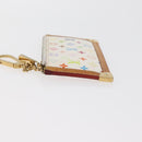 LOUIS VUITTON Monogram Multicolor Pochette Cles Purse White M92655 Auth 180390-4
