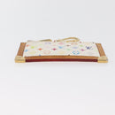 LOUIS VUITTON Monogram Multicolor Pochette Cles Purse White M92655 Auth 180390-5