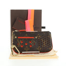 LOUIS VUITTON Monogram Perfo Pochette Cles Coin Purse Orange M95222 Auth 180394M-12