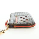 LOUIS VUITTON Monogram Perfo Pochette Cles Coin Purse Orange M95222 Auth 180394M-3