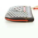 LOUIS VUITTON Monogram Perfo Pochette Cles Coin Purse Orange M95222 Auth 180394M-4