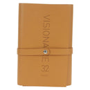 HERMES Postcard Set Visionaire 32 Playing Cards Leather Beige Auth 180397M-13