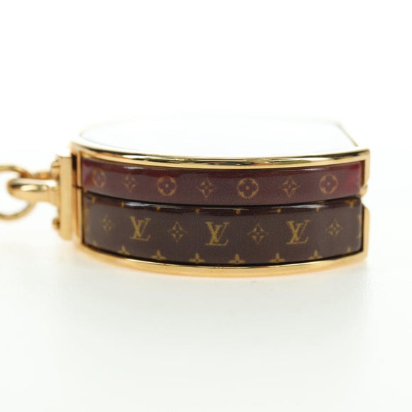 LOUIS VUITTON Porte Cles Boite Chapeau Key Holder metal Gold M62230 Auth 180399M