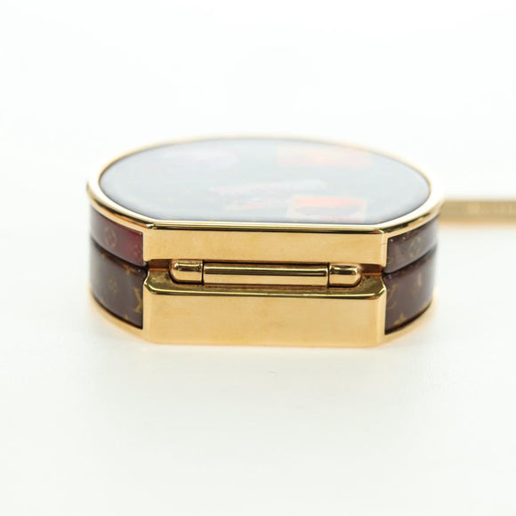 LOUIS VUITTON Porte Cles Boite Chapeau Key Holder metal Gold M62230 Auth 180399M