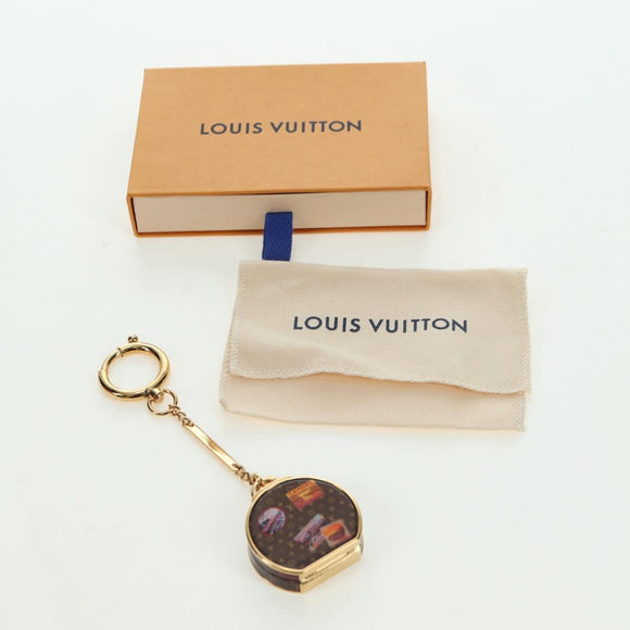 LOUIS VUITTON Porte Cles Boite Chapeau Key Holder metal Gold M62230 Auth 180399M