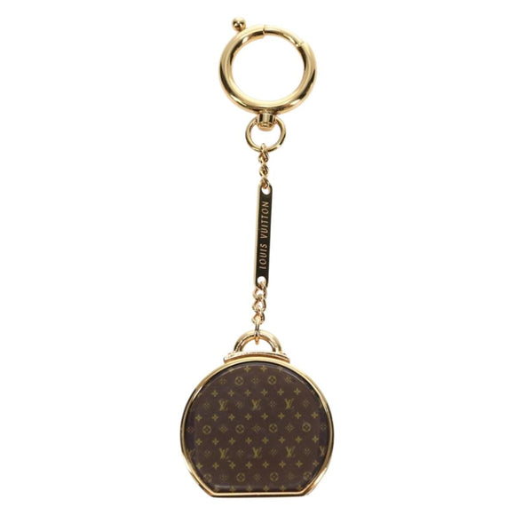 LOUIS VUITTON Porte Cles Boite Chapeau Key Holder metal Gold M62230 Auth 180399M