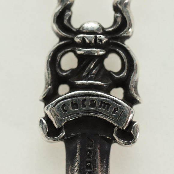 Chrome Hearts Dagger Charm Pendant Top Ag925 Silver Auth 180401M