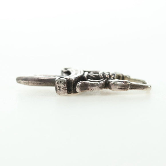 Chrome Hearts Dolch-Charm-Anhänger Ag925 Silber Auth 180402M