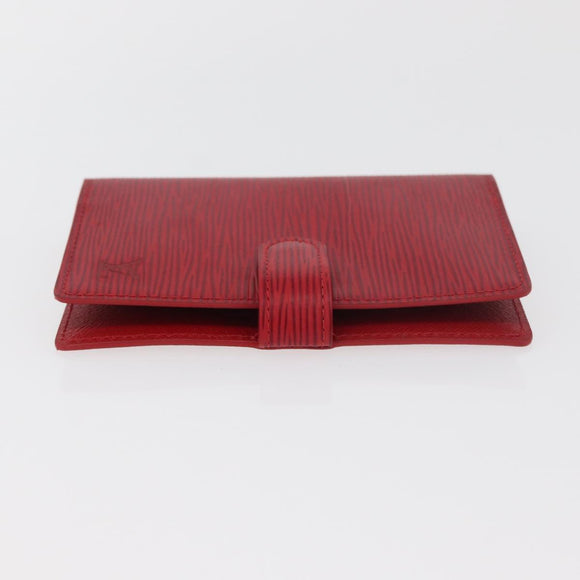 LOUIS VUITTON Epi Agenda PM Day Planner Cover Red R20057 LV Auth 180406A