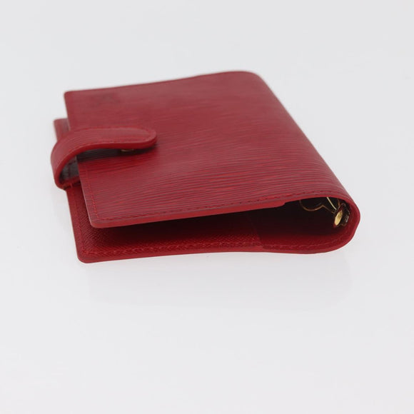 LOUIS VUITTON Epi Agenda PM Day Planner Cover Red R20057 LV Auth 180406A