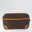 LOUIS VUITTON Monogram Clutch Bag 2 Set LV Auth 180415-2