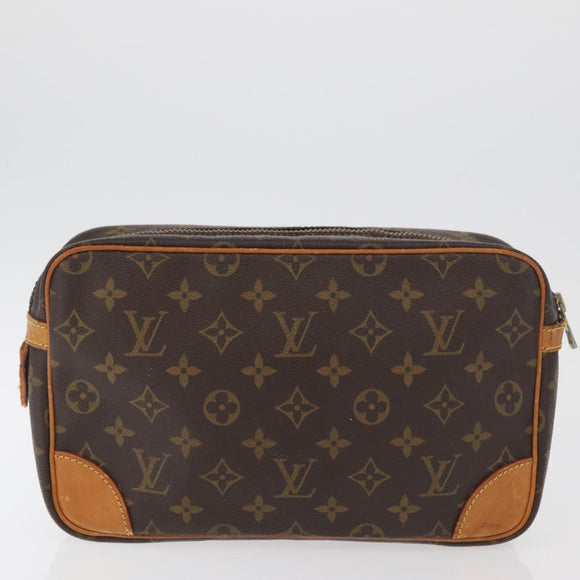 LOUIS VUITTON Monogram Clutch Bag 2 Set LV Auth 180415