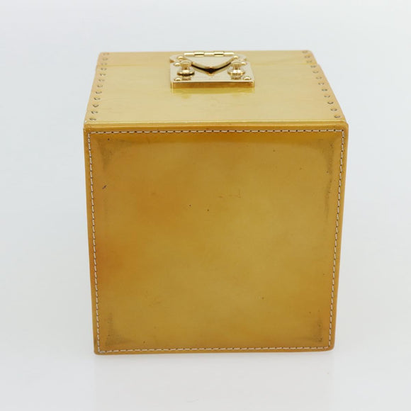 LOUIS VUITTON Monogram Vernis Bleecker Cosmetic Pouch Beige M91002 Auth 180424