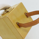 LOUIS VUITTON Monogram Vernis Bleecker Cosmetic Pouch Beige M91002 Auth 180424-6