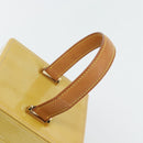 LOUIS VUITTON Monogram Vernis Bleecker Cosmetic Pouch Beige M91002 Auth 180424-7