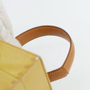 LOUIS VUITTON Monogram Vernis Bleecker Cosmetic Pouch Beige M91002 Auth 180424-9
