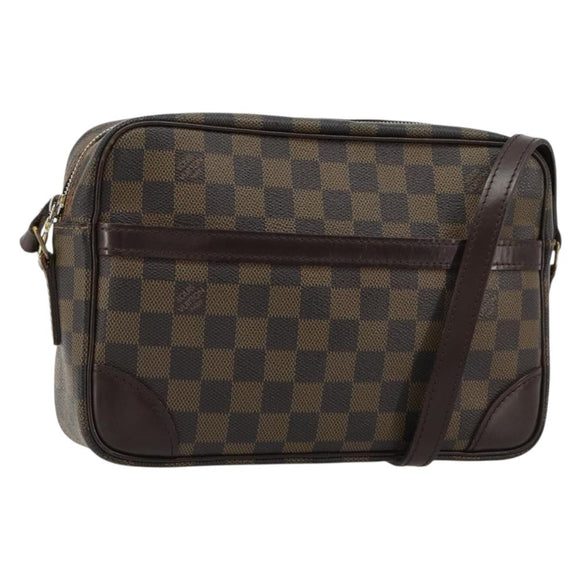 LOUIS VUITTON Damier Ebene Trocadero 27 Shoulder Bag SPO N48085 LV Auth 180428
