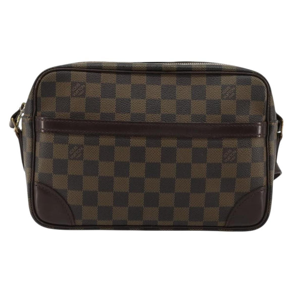LOUIS VUITTON Damier Ebene Trocadero 27 Shoulder Bag SPO N48085 LV Auth 180428