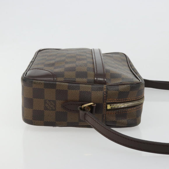 LOUIS VUITTON Damier Ebene Trocadero 27 Shoulder Bag SPO N48085 LV Auth 180428