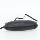 CELINE Shoulder Bag Leather Black Gold Auth 180429-5