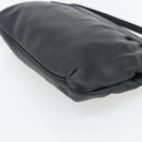 CELINE Shoulder Bag Leather Black Gold Auth 180429-9