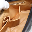 CELINE Shoulder Bag Leather Black Gold Auth 180429-20
