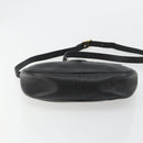 SAINT LAURENT Shoulder Bag Leather Black Gold Auth 180432-5