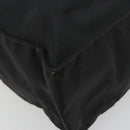 CHANEL Chain Shoulder Tote Bag Nylon Black Gold CC Auth 180433A-14
