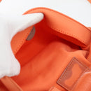 FENDI Mamma Baguette Shoulder Bag Nylon Orange Silver Auth 180438-20