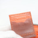 FENDI Mamma Baguette Shoulder Bag Nylon Orange Silver Auth 180438-21