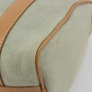 Christian Dior Mini Boston Bag Denim Light Blue Silver Auth 180441-9