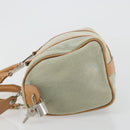 Christian Dior Mini Boston Bag Denim Light Blue Silver Auth 180441-4