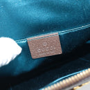 GUCCI GG Supreme Web Sherry Line Ophidia Bag PVC Beige Gold 499621 Auth 180447-17